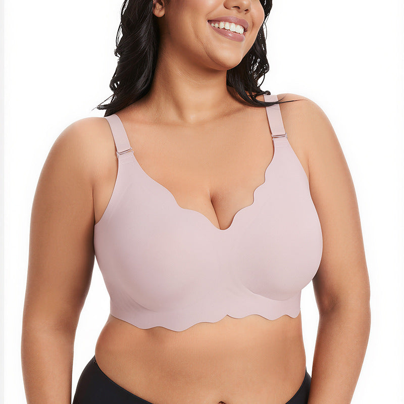 Ruffled Wire-Free Bra