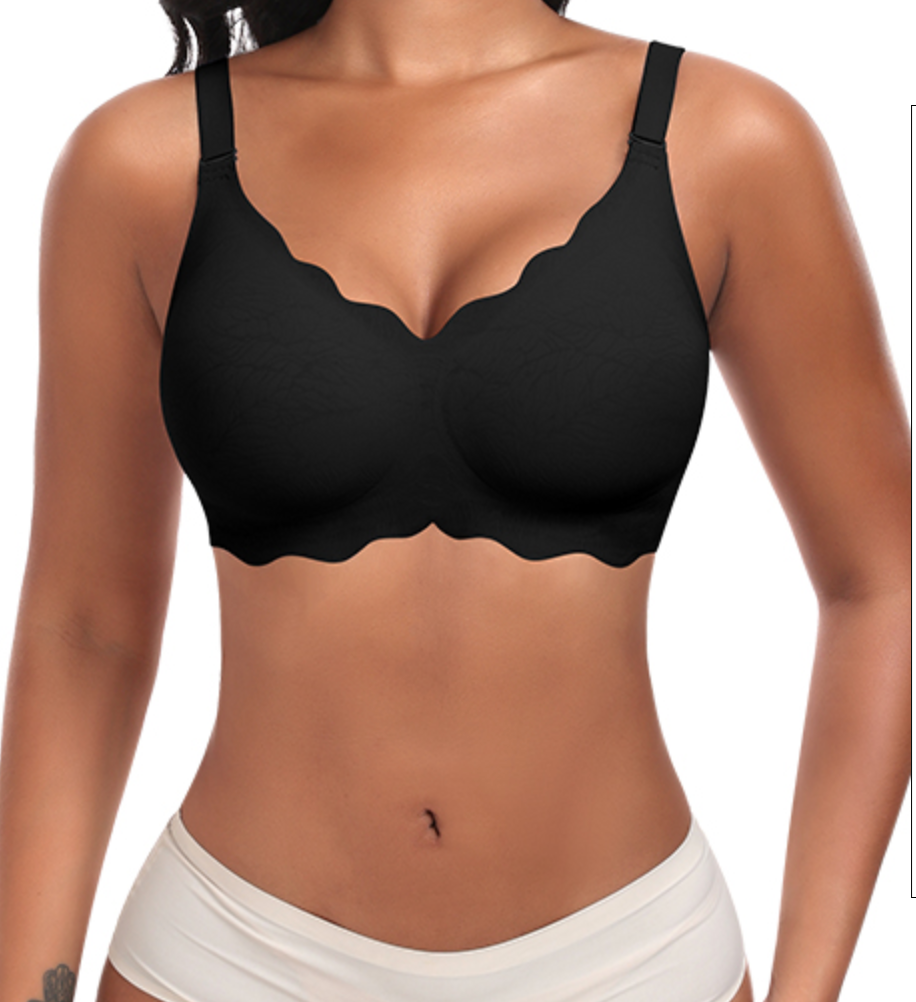 Ruffled Wire-Free Bra
