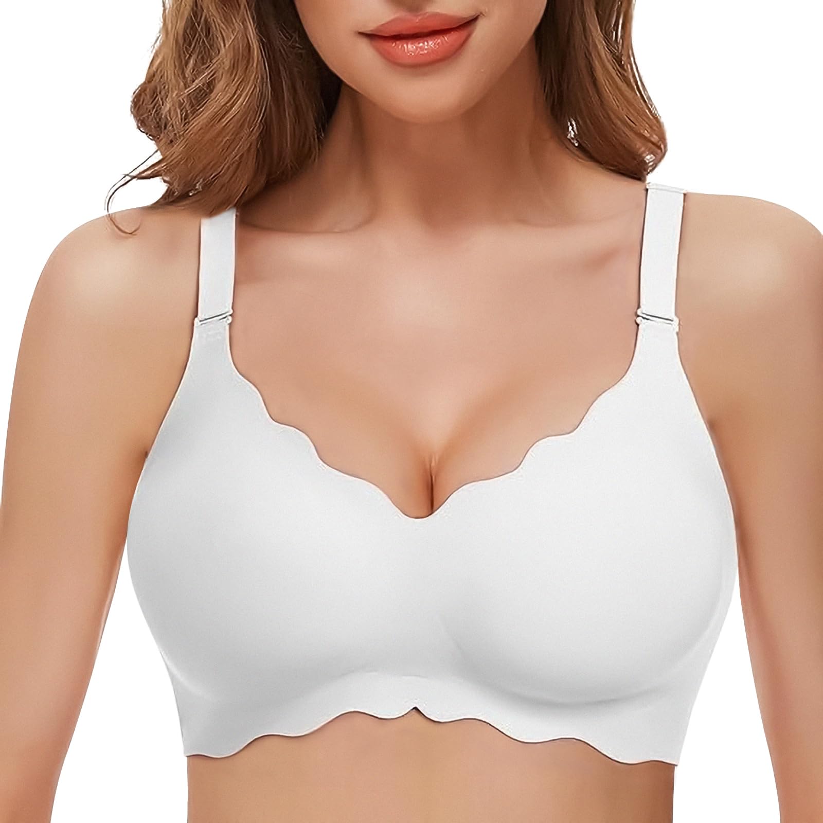 Ruffled Wire-Free Bra