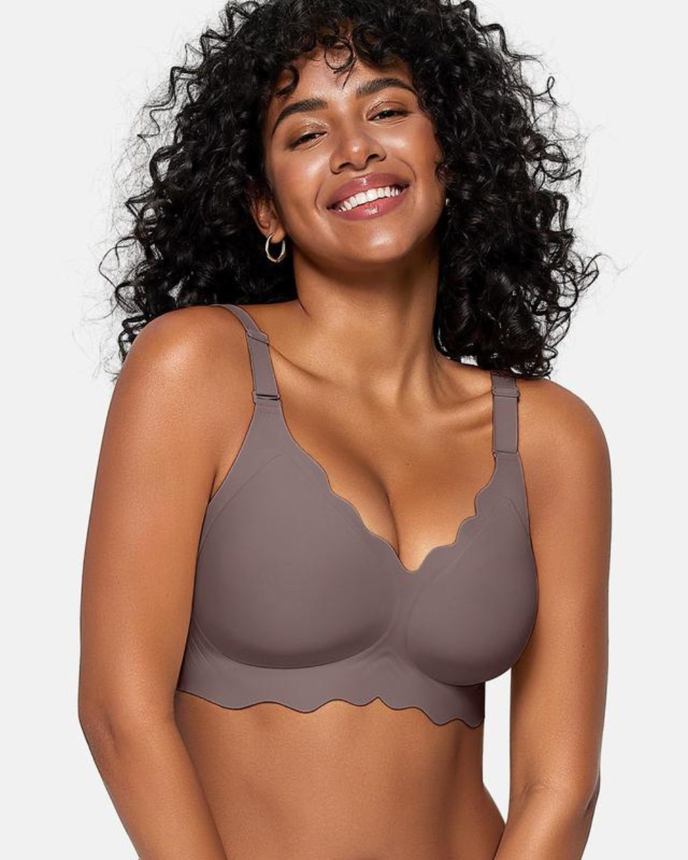 Ruffled Wire-Free Bra