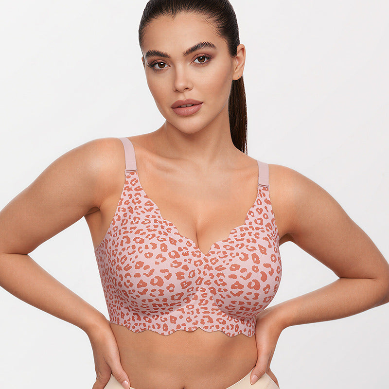 Ruffled Wire-Free Bra